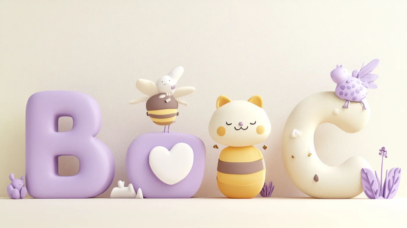 Friendly alphabet characters